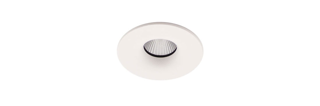 Dimmable Downlight in Matt White Finish. LED Downlights. Fire Rated Downlights.
