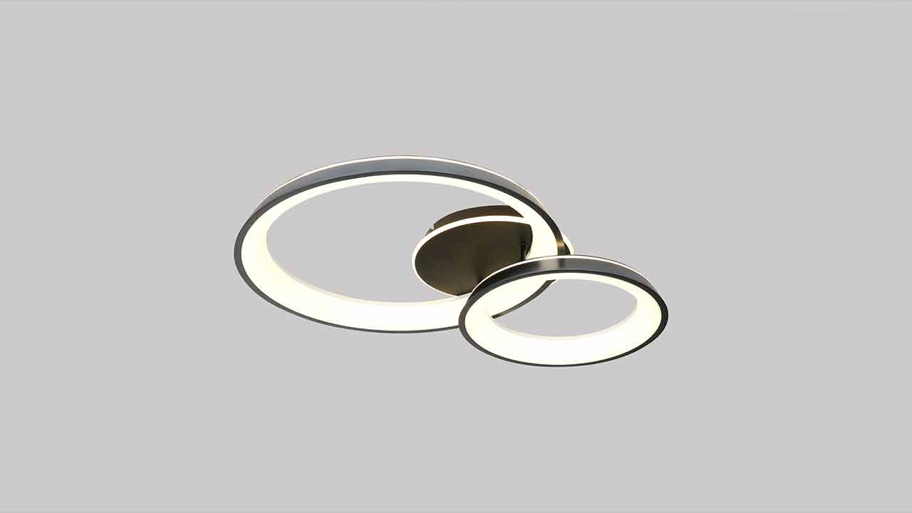 Semi Flush Dimmable LED Ceiling Light 65W CCT. Flush Lights