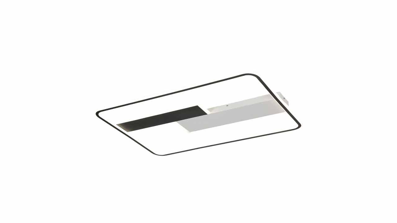 Rectangular LED Integrated Ceiling Flush Light 80W CCT. Flush Lights