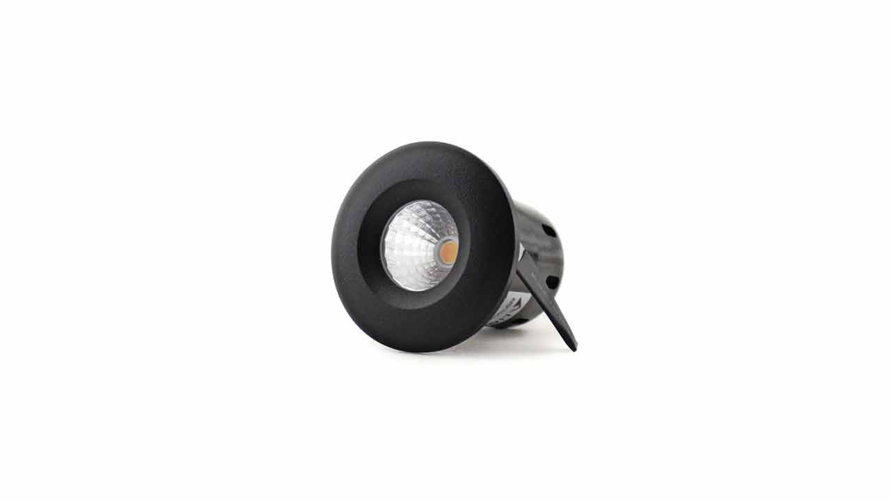 Mini Downlight 3W Dimmable LED in 3000K IP65 Fire Rated