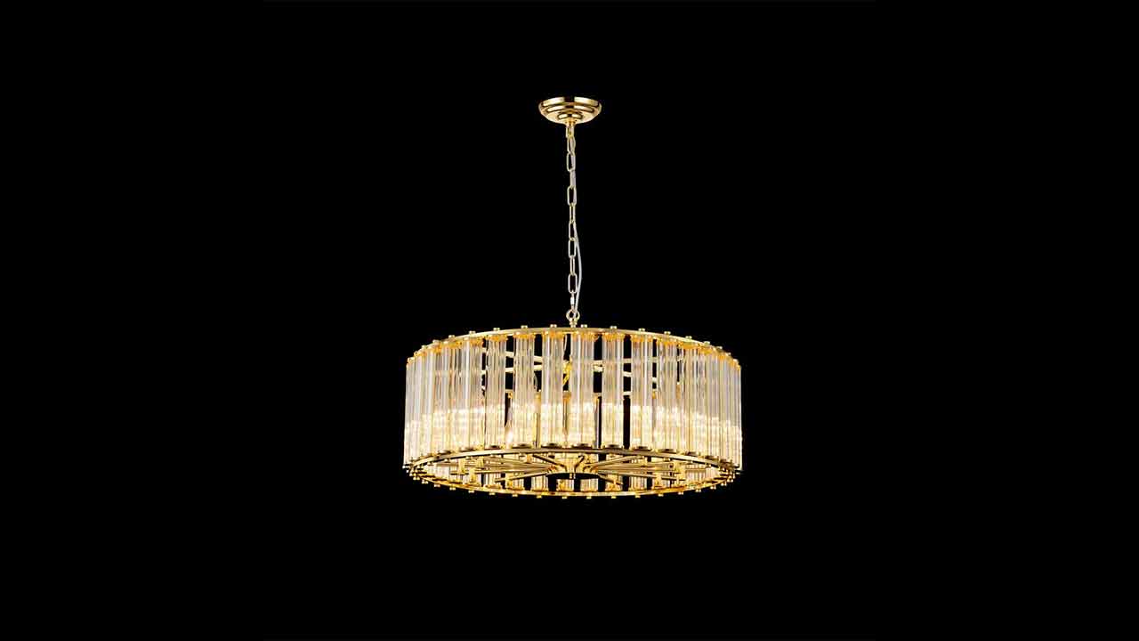 Crystal Rods Interior Chandelier Light 80cm E14. Exterior Lighting Ideas. 