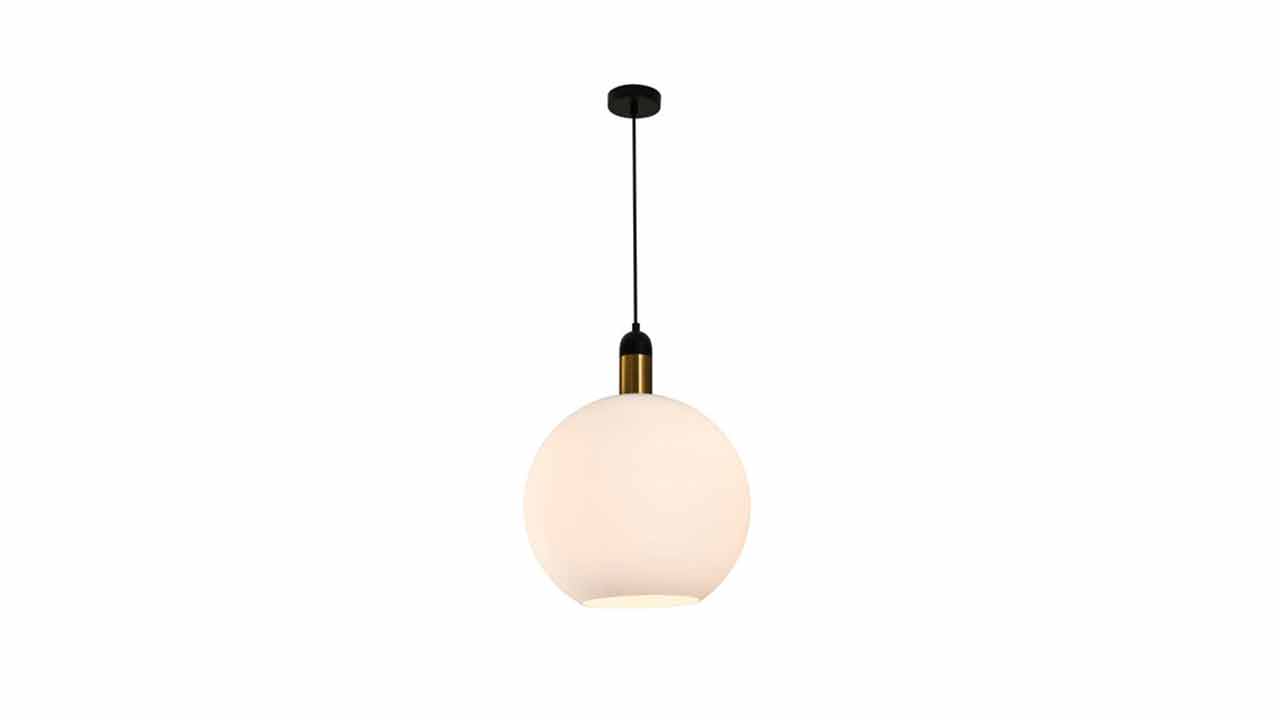 Spherical Opal Adjustable Ceiling Pendant Light  Interior Pendant Lighting