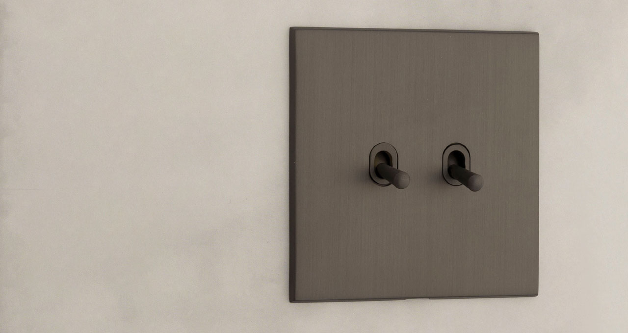 Premium switches and sockets- brozne toggle