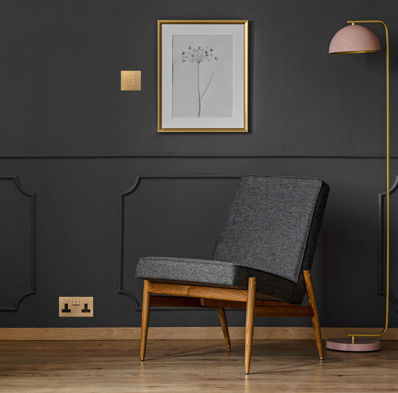 brass switches and sockets