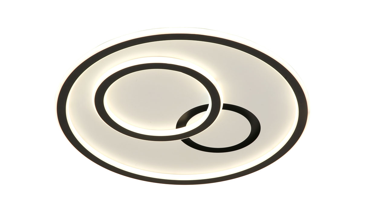 twin ring CCT LED flush light