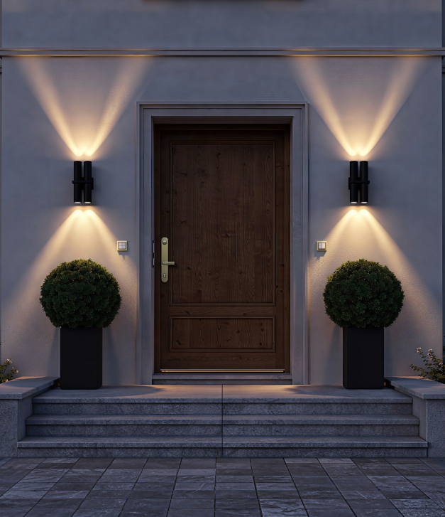 Dual Pillar Up and Down Light GU10 Compatible